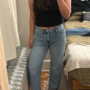 Pistola Lexi Mid Rise Stud Jean